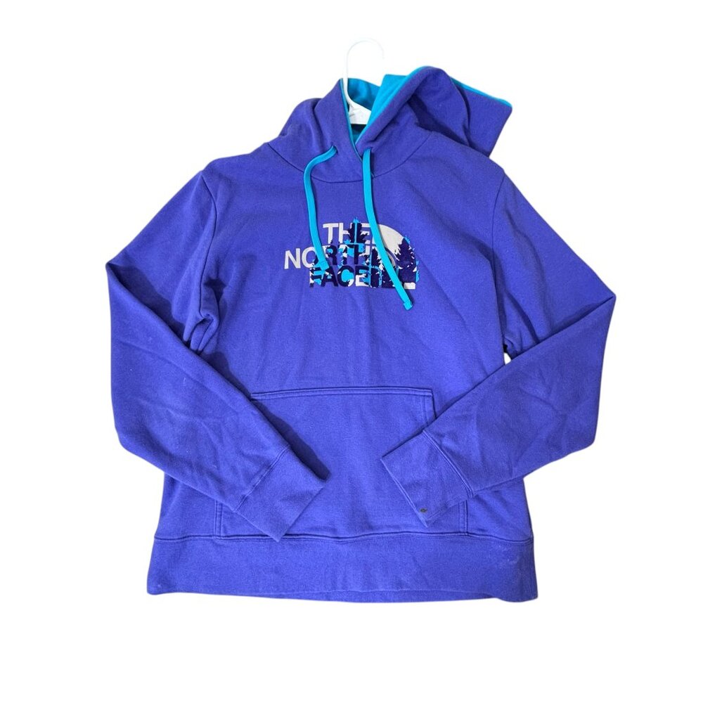 THE NORTH FACE Pullover Hoodie Purple and Teal Size Large